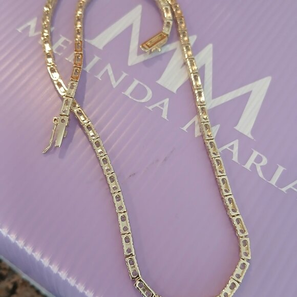 Melinda Maria | Heiress Tennis Necklace [gold] - Picture 5 of 5